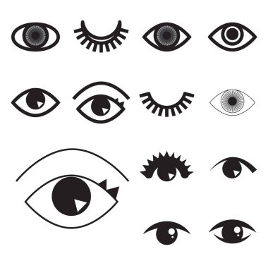 Basit göz simgesini veya izole logosu