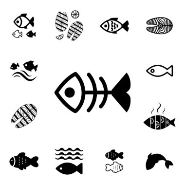 İzole balık vektör simgesi