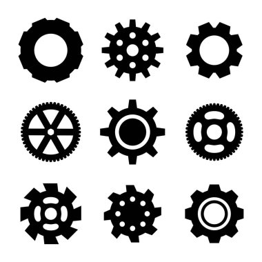 Dişli veya Cog simge vektör çizim