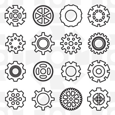 Dişli veya Cog simge vektör çizim