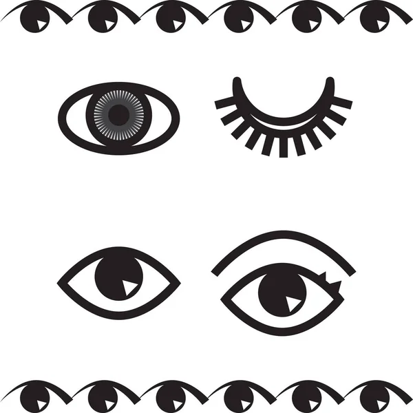 Simple Eye Icon Or Logo Isolated — Stock Vector