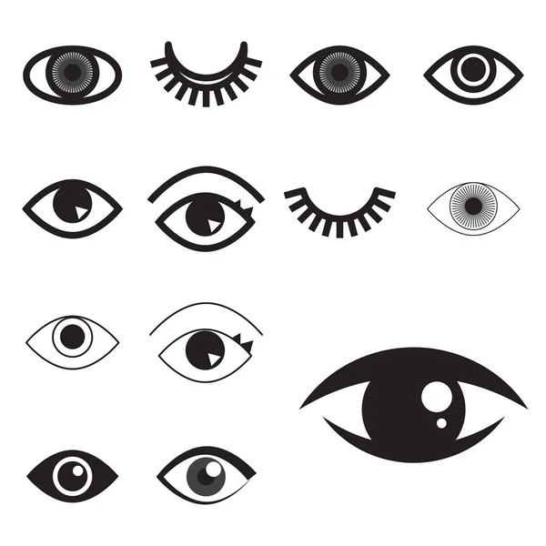 Simple Eye Icon Or Logo Isolated — Stock Vector