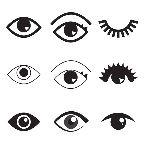 Simple Eye Icon Or Logo Isolated — Stock Vector