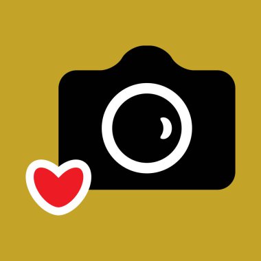 Kamera simgesi veya anlık görüntü fotoğraf kavramı