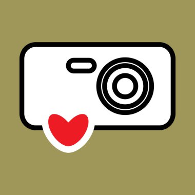 Kamera simgesi veya anlık görüntü fotoğraf kavramı