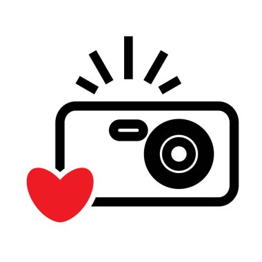 Kamera simgesi veya anlık görüntü fotoğraf kavramı