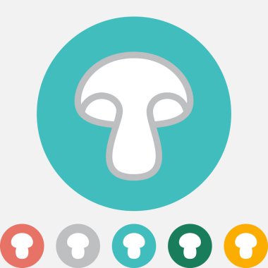 Mantar simgesini veya izole Logo