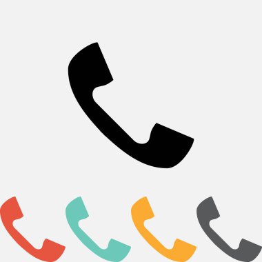 Telefon vektör simgesi izole edildi.