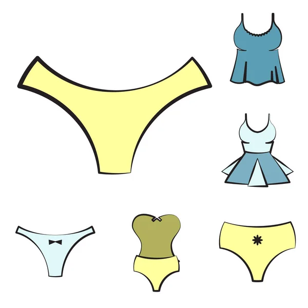 Mujer Underwear Or Lingerie Icon — Archivo Imágenes Vectoriales
