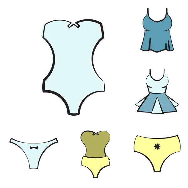 Women Underwear Or Lingerie Icon — Stock Vector