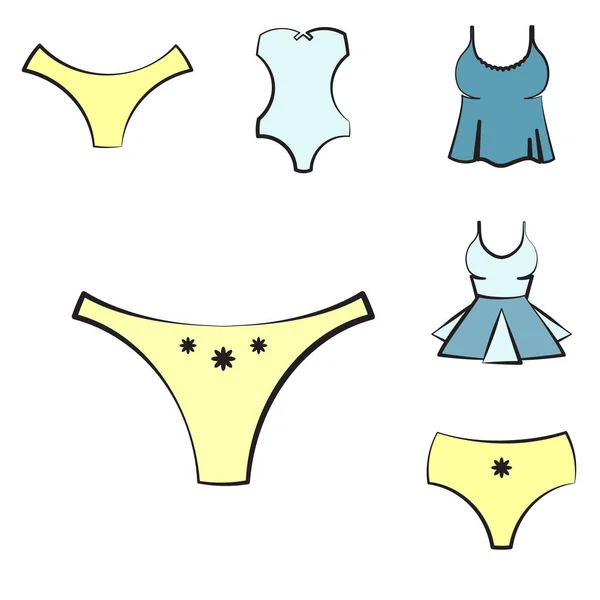 Mujer Underwear Or Lingerie Icon — Archivo Imágenes Vectoriales