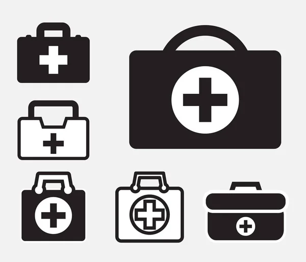 First aid kit icon isolated — Stock Vector