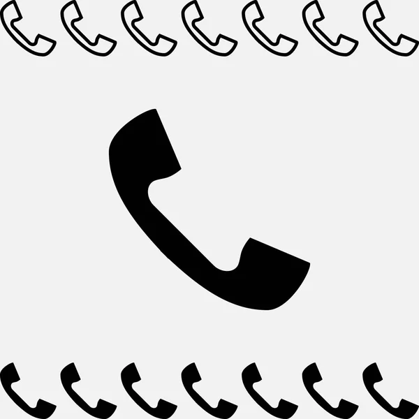 Telefon-Vektorsymbol isoliert. — Stockvektor