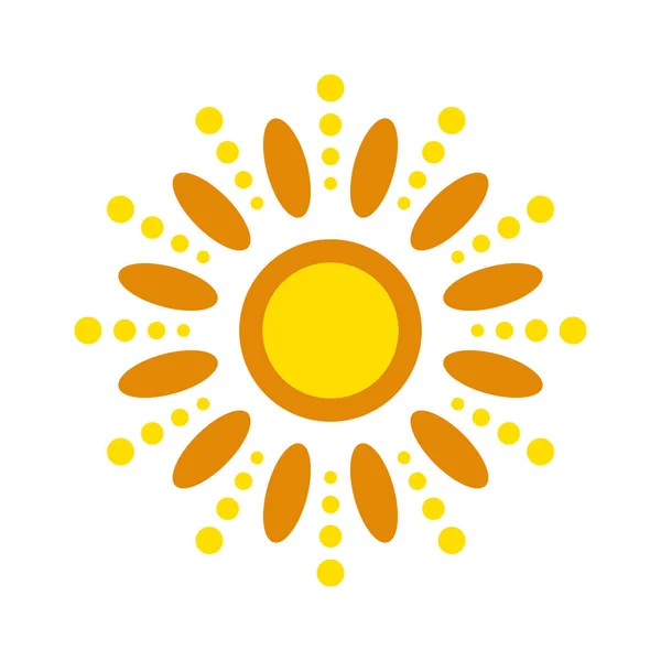 Icono del vector solar aislado — Vector de stock