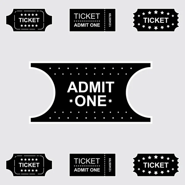 Ticket pictogram geïsoleerd — Stockvector