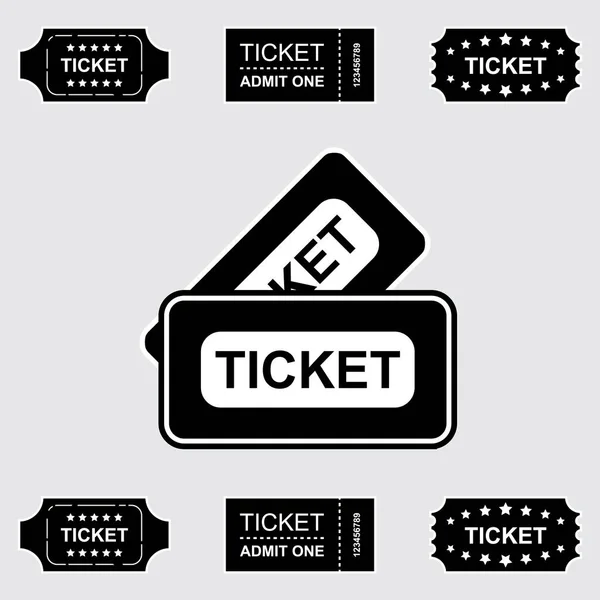 Ticket-Ikone isoliert — Stockvektor