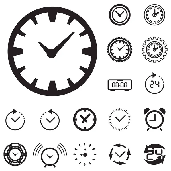 Tiempo o reloj icono aislado — Vector de stock