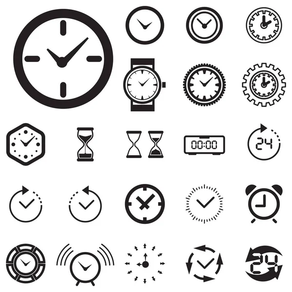 Tijd- of klokpictogram geïsoleerd — Stockvector