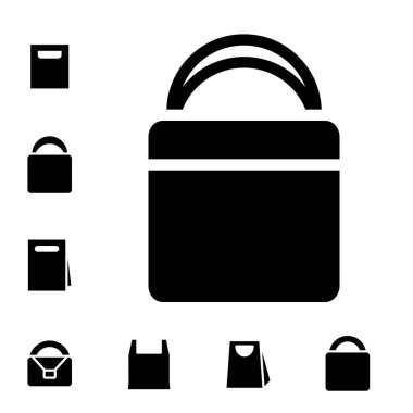 alışveriş poşeti simgeleri