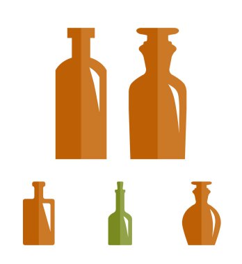 Eski Retro tıp şişe simgesi