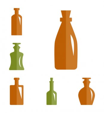 Eski Retro tıp şişe simgesi