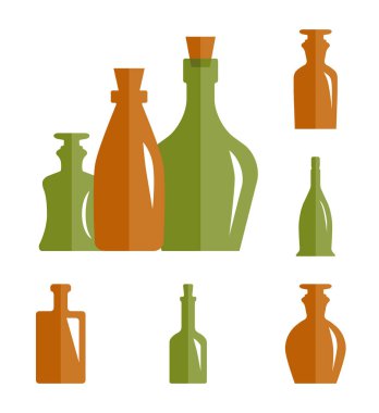 Eski Retro tıp şişe simgesi