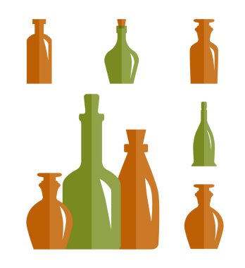 Eski Retro tıp şişe simgesi