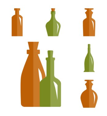 Eski Retro tıp şişe simgesi