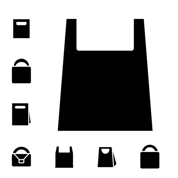 Einkaufstüten-Ikonen — Stockvektor