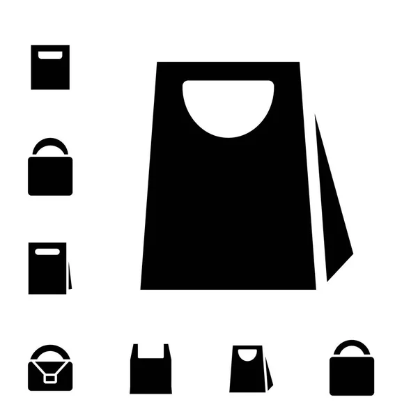 Ikony nákupní tašky — Stockový vektor