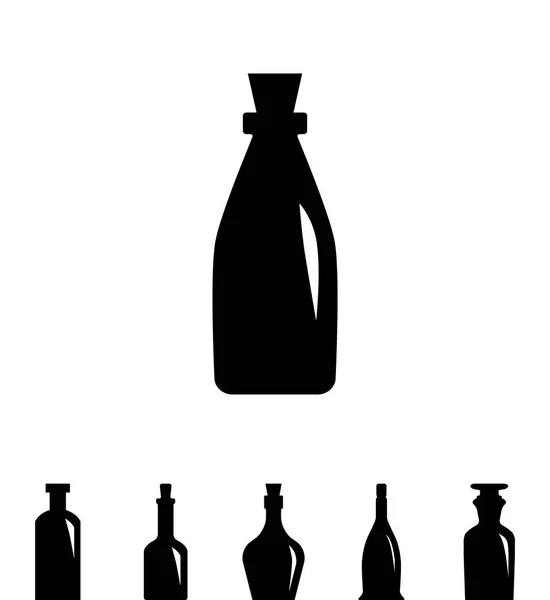 Antiguo icono de la botella de medicina retro — Archivo Imágenes Vectoriales