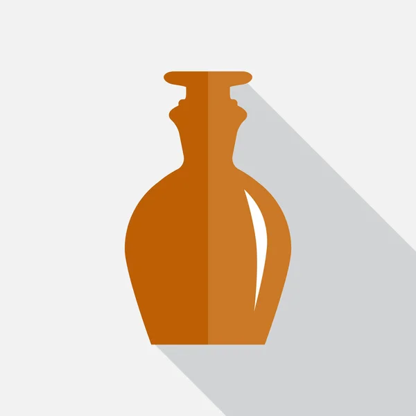 Stary lek Retro butelka ikona — Wektor stockowy