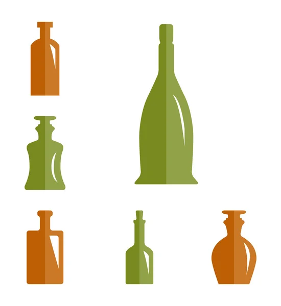 Oude Retro geneeskunde fles pictogram — Stockvector