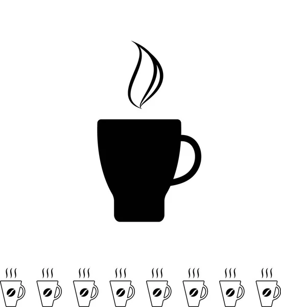 Xícara de café Black Icon — Vetor de Stock