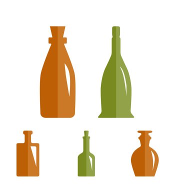 Eski Retro tıp şişe simgesi