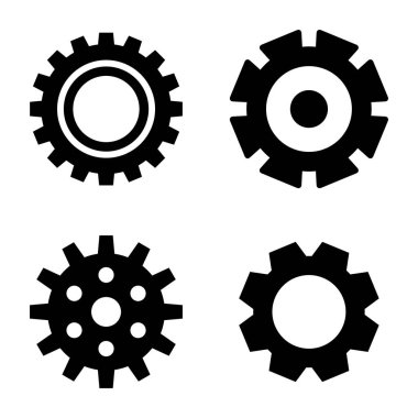 Dişli veya Cog simge vektör çizim