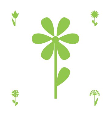 Çiçek vektör simge veya izole sembolü