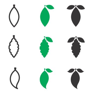 Yaprak vektör simge veya izole öğesi