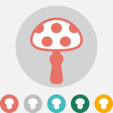 Mantar simgesini veya izole Logo