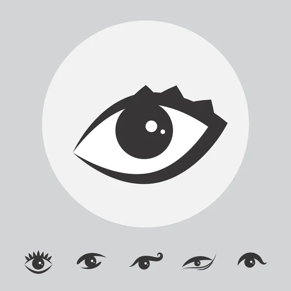 Icona vettoriale semplice occhio isolato — Vettoriale Stock