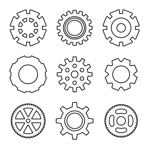 Ilustração do vetor do ícone da engrenagem ou da engrenagem —  Vetores de Stock