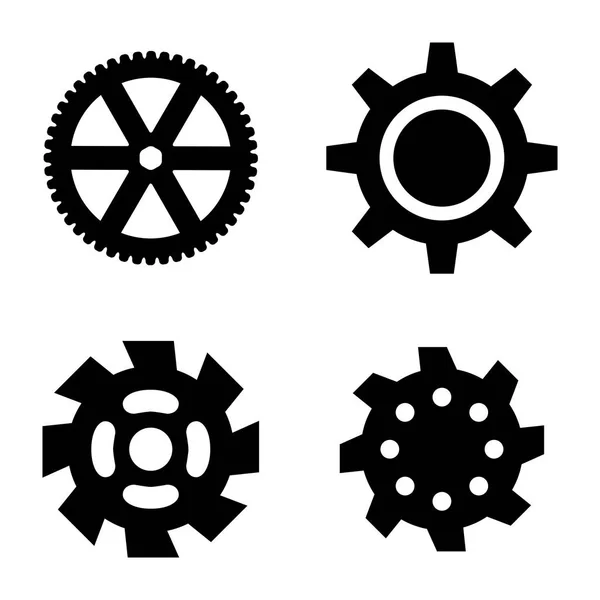 齿轮或齿轮图标矢量图 — 图库矢量图片