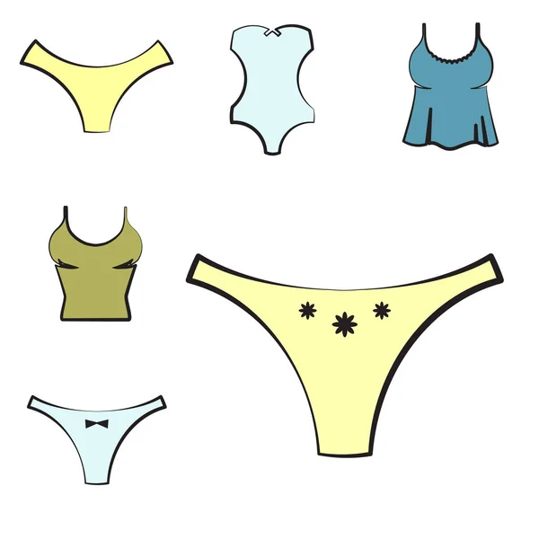 Vrouwen ondergoed of Lingerie pictogram — Stockvector