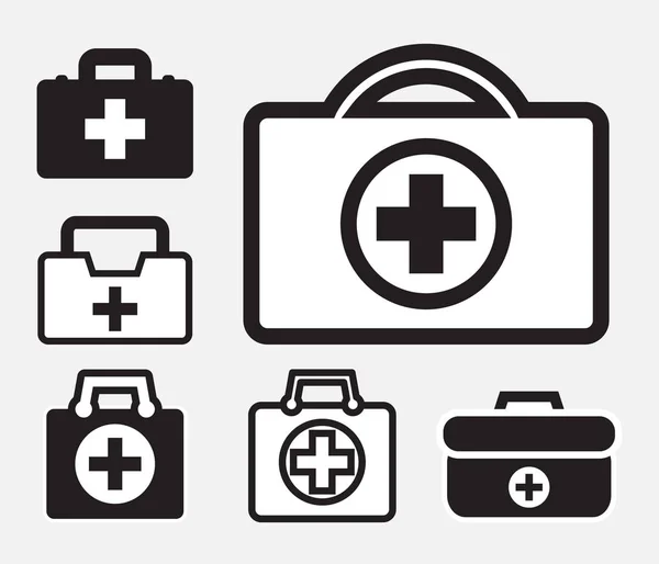 First aid kit icon isolated — Stock Vector