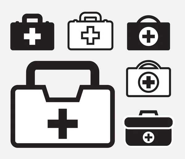 First aid kit icon isolated — Stock Vector