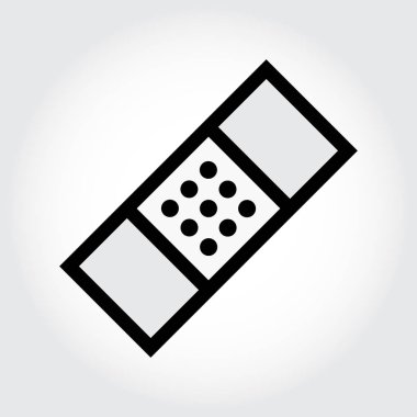 Sıva veya grup yardım simgesi. Tıbbi yama sembolü