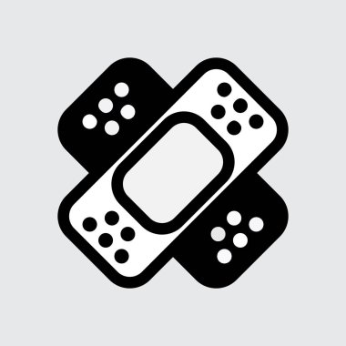 Sıva veya grup yardım simgesi. Tıbbi yama sembolü