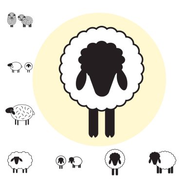 Koyun ya da Ram simgesi, Logo, şablon, sembol