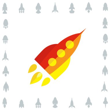 Uzay roketi simgesini veya başlangıç sembolü