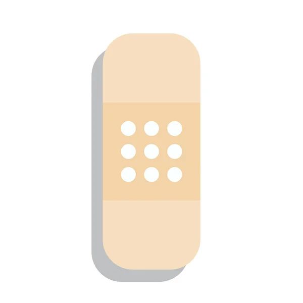 Plaster atau Band Aid Icon. Simbol Patch Medis - Stok Vektor